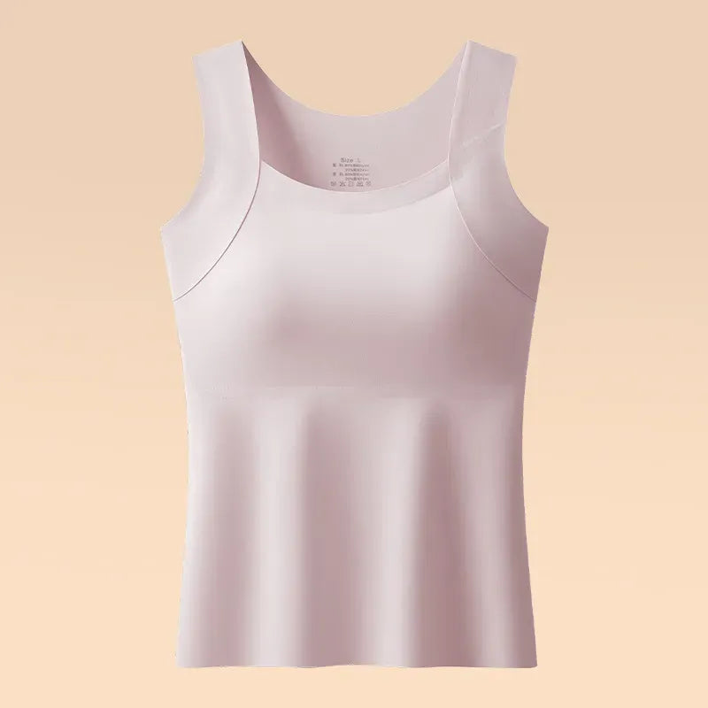 ✨ Damski wyszczuplający top bez rękawów z wbudowanym biustonoszem – komfort przez cały dzień bez stanika 👚 (🔥 Tylko przez ograniczony czas 50% zniżki)