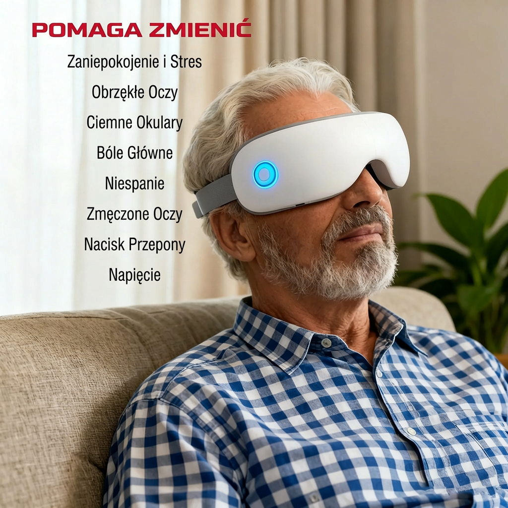 Podgrzewany masażer oczu dla seniorów – ulga przy prezbiopii i poprawa widzenia ✨（AQY）