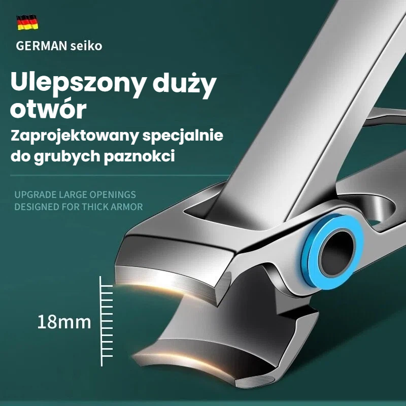 Klips do paznokci zaprojektowany przez podiatry zajmuje się wrastającymi, grubymi i zakażonymi grzybicą paznokciami w sposób bezpieczny i łatwy.