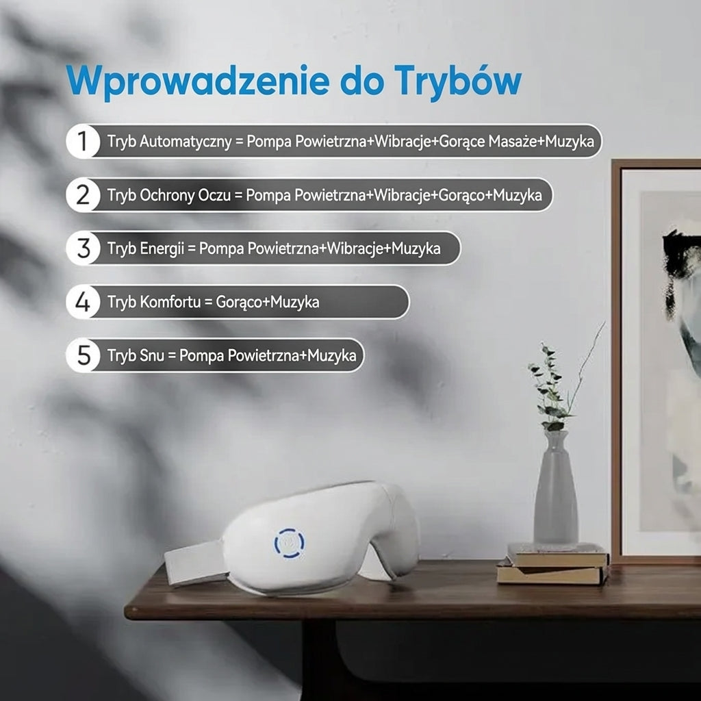 Podgrzewany masażer oczu dla seniorów – ulga przy prezbiopii i poprawa widzenia ✨（AQY）