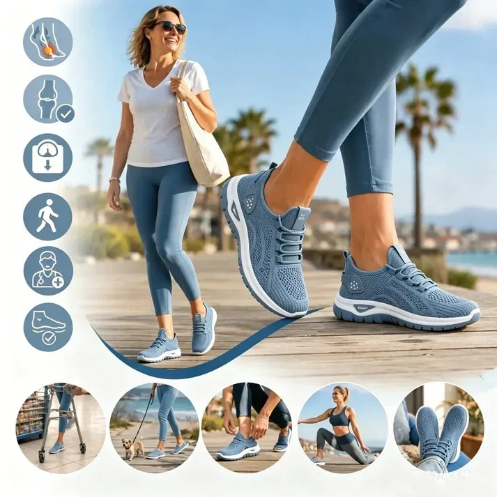 Ergonomicznie zaprojektowane buty ortopedyczne z amortyzacją wstrząsów – komfortowe spacery i wędrówki bez bólu przez 24 godziny!