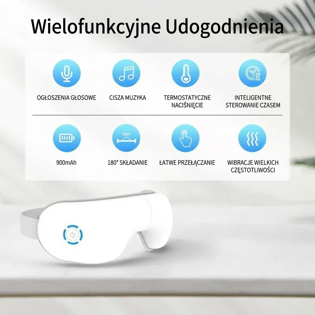 Podgrzewany masażer oczu dla seniorów – ulga przy prezbiopii i poprawa widzenia ✨（AQY）