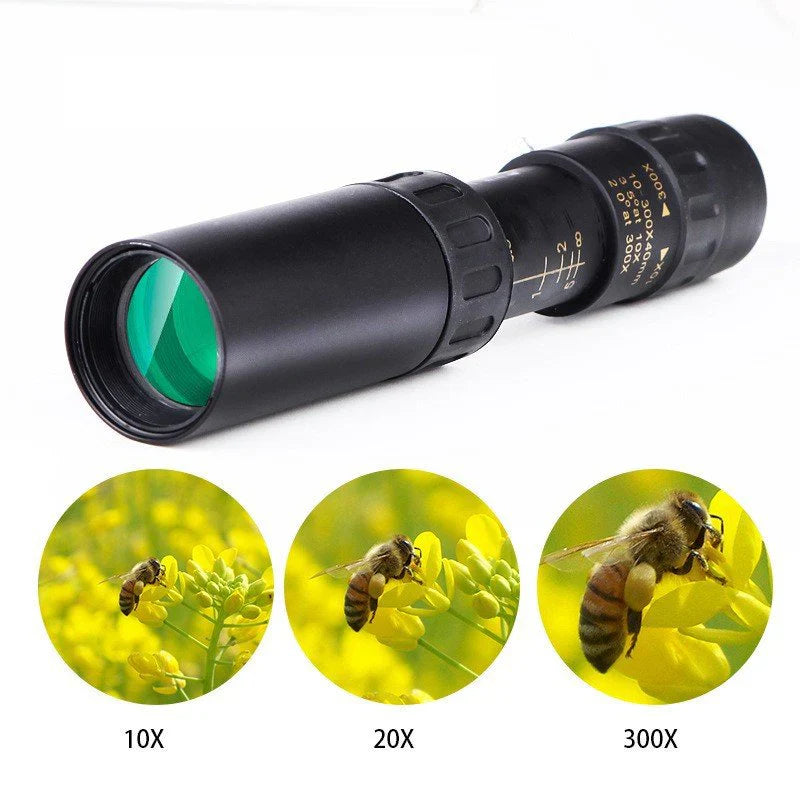 [🎉Ekskluzywna oferta dla członków]Przenośny teleskop HD obsługiwany jedną ręką, z zoomem 10–300×, to idealny wybór dla miłośników przyrody i obserwatorów nocnego nieba do odkrywania świata!