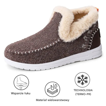 Wysokiej jakości damskie buty z kaszmiru, komfortowe, antypoślizgowe, z wsparciem łuku stopy! 🔥70% zniżki dziś – nie przegap!