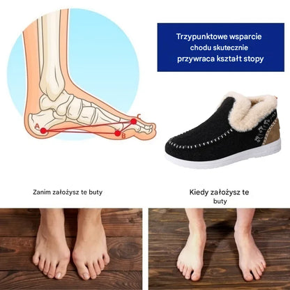 Wysokiej jakości damskie buty z kaszmiru, komfortowe, antypoślizgowe, z wsparciem łuku stopy! 🔥70% zniżki dziś – nie przegap!