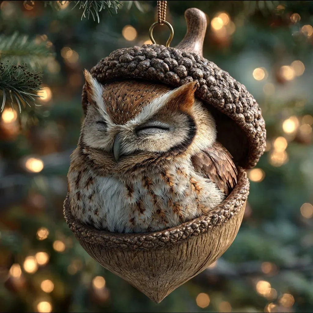 🎁❤️Leśne zwierzątka – ozdoby z żołędzi na przytulne leśne Święta