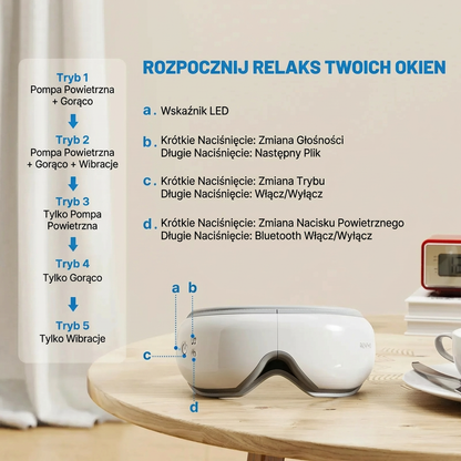 Podgrzewany masażer oczu dla seniorów – ulga przy prezbiopii i poprawa widzenia ✨（AQY）