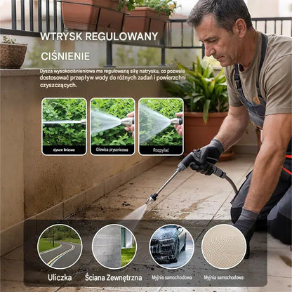Wysokociśnieniowa dysza wodna – zamień każdy wąż w potężną myjkę ciśnieniową