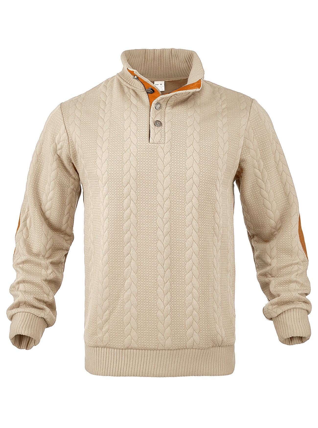 🔥 Luksusowy męski sweter z dzianiny z kołnierzykiem Henley i eleganckim haftem – wygodny styl na co dzień