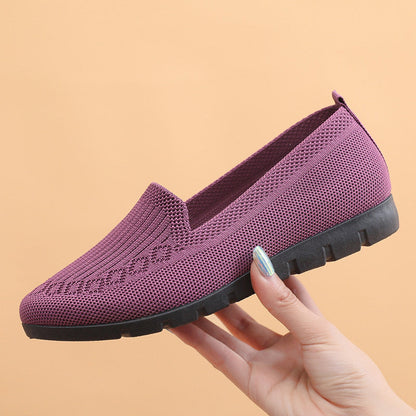 Lekkie wsuwane oddychające buty ortopedyczne z dzianiny z podparciem łuku | rozmiary 35–47 | komfort dla seniorów przez cały dzień 🔥