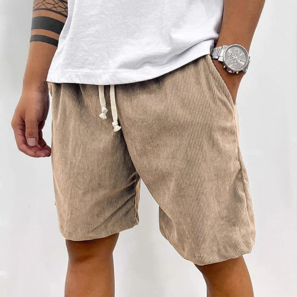 🔥 Najwygodniejsze męskie letnie szorty z manchesteru – luźny krój, regulowany pas i styl na co dzień! 👖✨