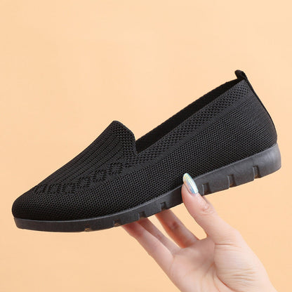 Lekkie wsuwane oddychające buty ortopedyczne z dzianiny z podparciem łuku | rozmiary 35–47 | komfort dla seniorów przez cały dzień 🔥