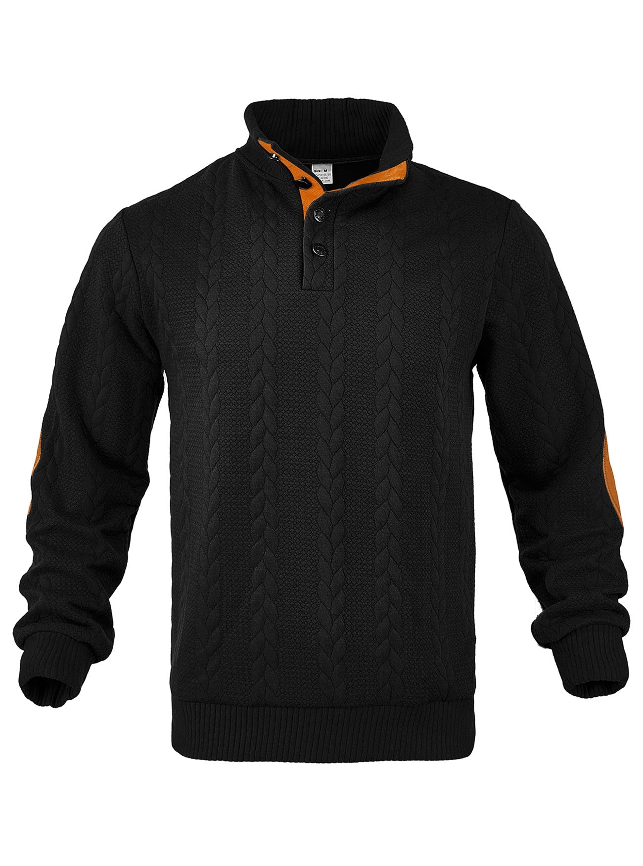 🔥 Luksusowy męski sweter z dzianiny z kołnierzykiem Henley i eleganckim haftem – wygodny styl na co dzień