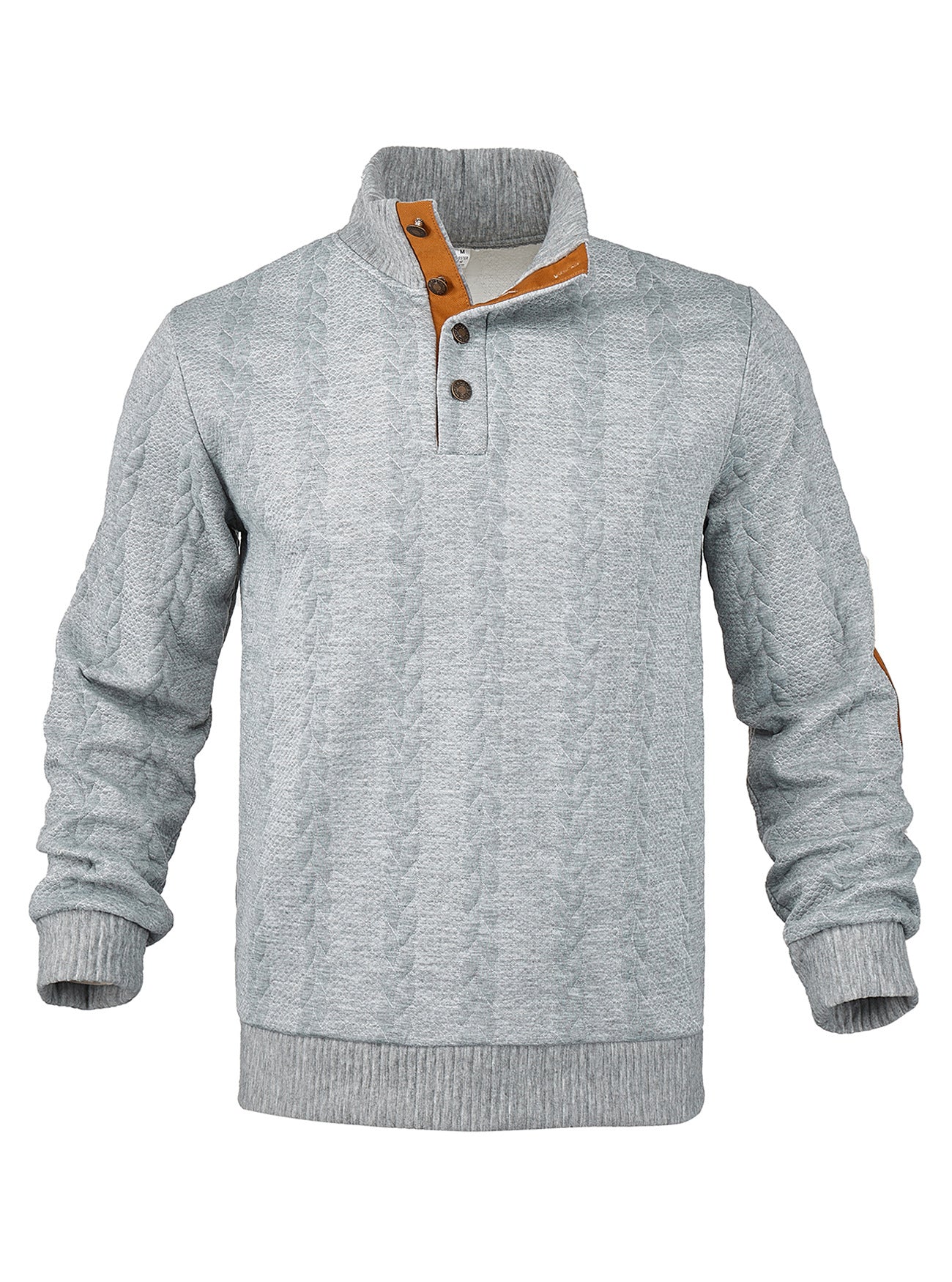 🔥 Luksusowy męski sweter z dzianiny z kołnierzykiem Henley i eleganckim haftem – wygodny styl na co dzień