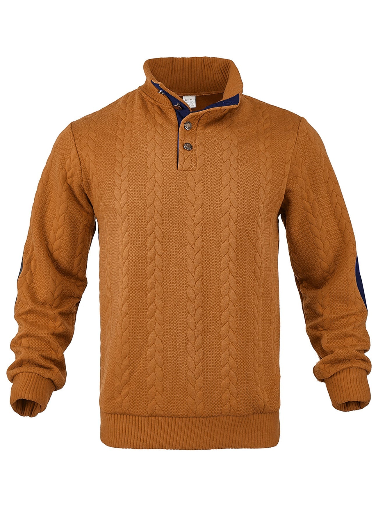 🔥 Luksusowy męski sweter z dzianiny z kołnierzykiem Henley i eleganckim haftem – wygodny styl na co dzień
