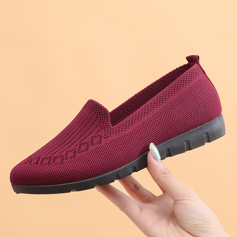 Lekkie wsuwane oddychające buty ortopedyczne z dzianiny z podparciem łuku | rozmiary 35–47 | komfort dla seniorów przez cały dzień 🔥