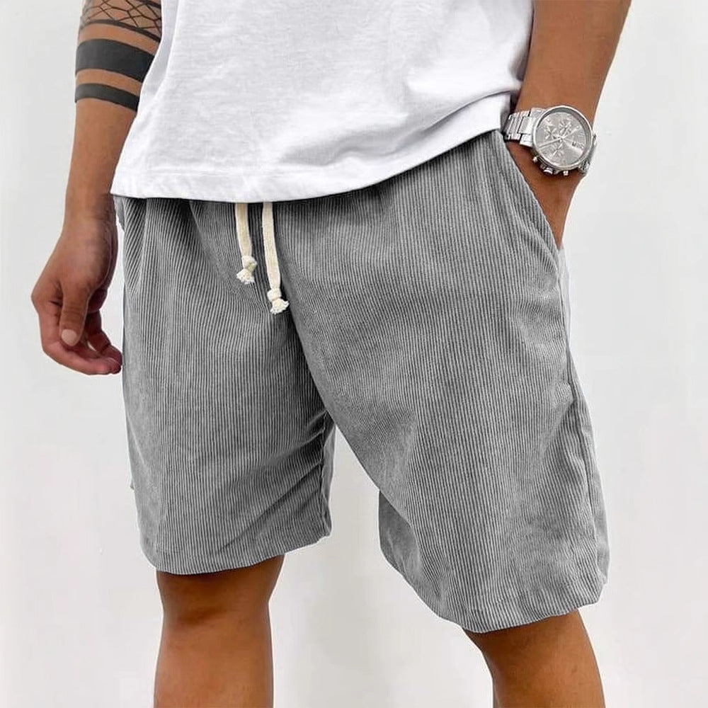 🔥 Najwygodniejsze męskie letnie szorty z manchesteru – luźny krój, regulowany pas i styl na co dzień! 👖✨