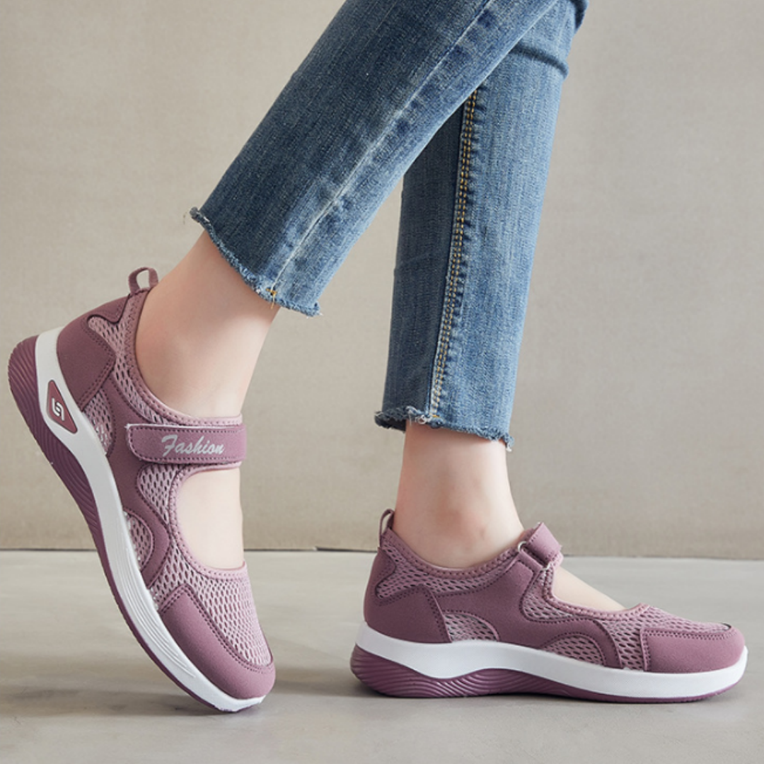 [🎉 Ekskluzywne dla członków ]👟 Ortopedyczne buty z poduszką powietrzną – niski krój, zapięcie na rzep, lekka i oddychająca siateczkowa cholewka dla seniorów | Komfortowe, stabilne i bezbolesne chodzenie przez cały dzień