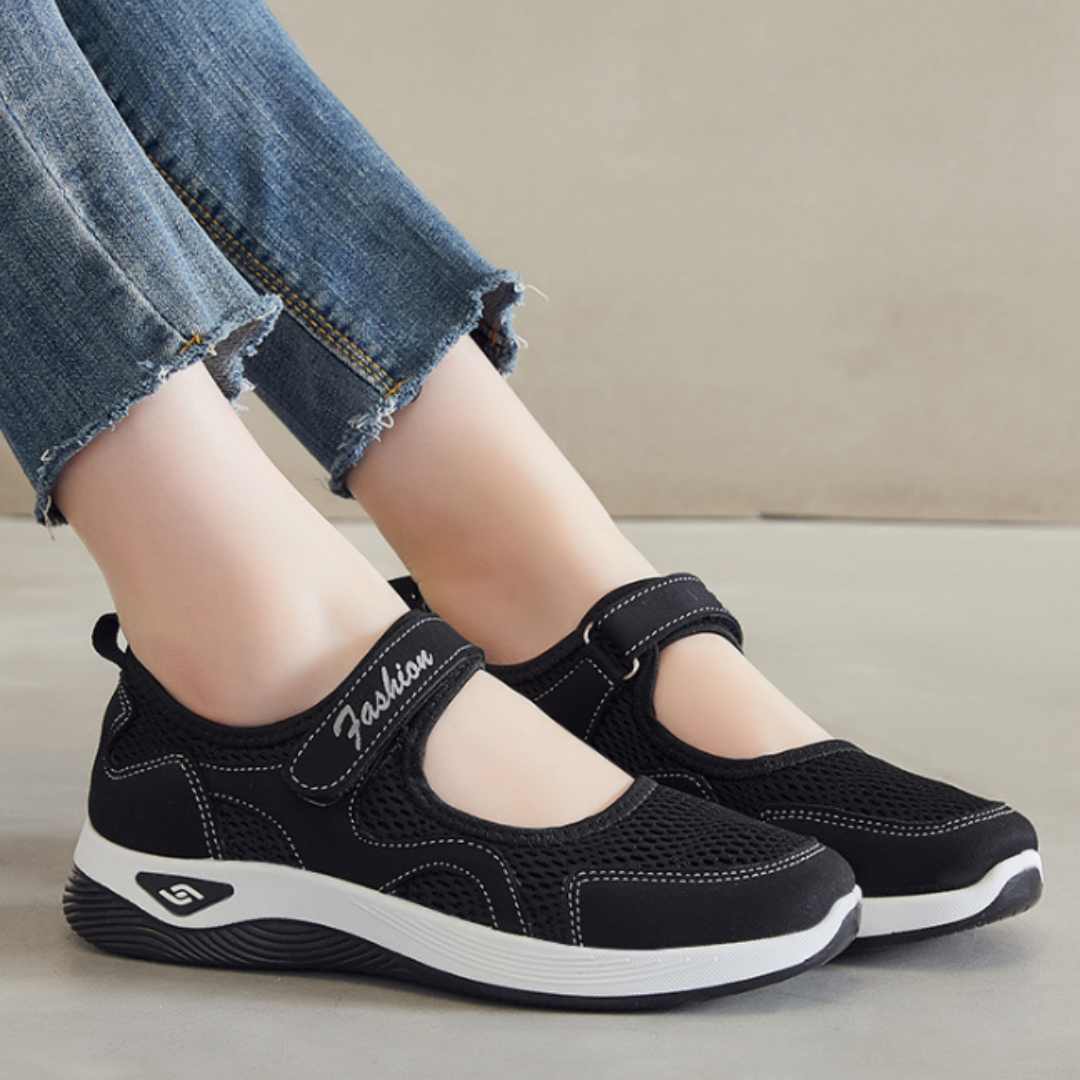 [🎉 Ekskluzywne dla członków ]👟 Ortopedyczne buty z poduszką powietrzną – niski krój, zapięcie na rzep, lekka i oddychająca siateczkowa cholewka dla seniorów | Komfortowe, stabilne i bezbolesne chodzenie przez cały dzień
