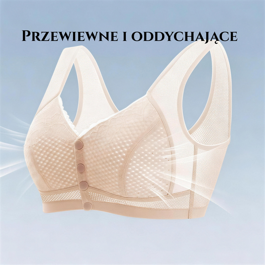 [🎉 Ekskluzywne dla członków ]Letni biustonosz dla starszych kobiet – cienki, oddychający, bez fiszbin, wygodny, duże rozmiary