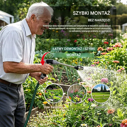 Wysokociśnieniowa dysza wodna – zamień każdy wąż w potężną myjkę ciśnieniową