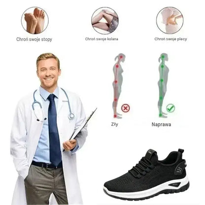 Ergonomicznie zaprojektowane buty ortopedyczne z amortyzacją wstrząsów – komfortowe spacery i wędrówki bez bólu przez 24 godziny!