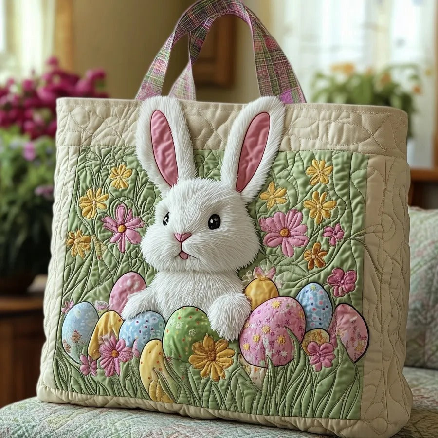 [🎉 Ekskluzywne dla członków ]Pikowana torba z wielkanocnym zajączkiem 🐰🌸