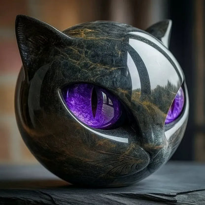 🖤 Czarna Rzeźba Kota, Która Przynosi Szczęście do Twojego Domu