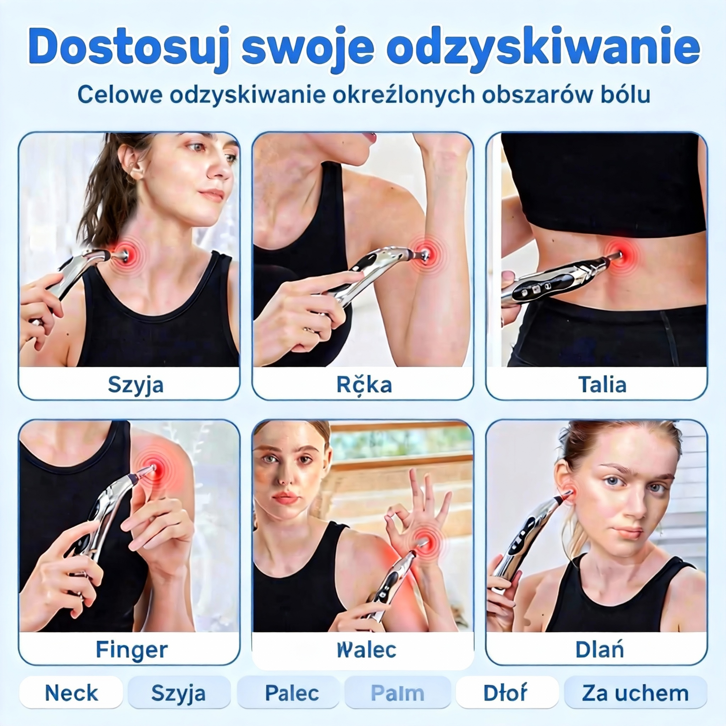 👍 Elektroniczny długopis akupunkturowy 5 w 1