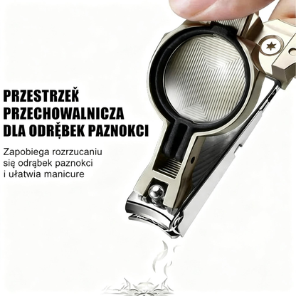 🎉 Ekskluzywne dla członków –Specjalnie zaprojektowane dla seniorów nożyczki do paznokci przeciw rozpryskiwaniu , z lupą 🔍 dla precyzyjnego i bezpiecznego przycinania