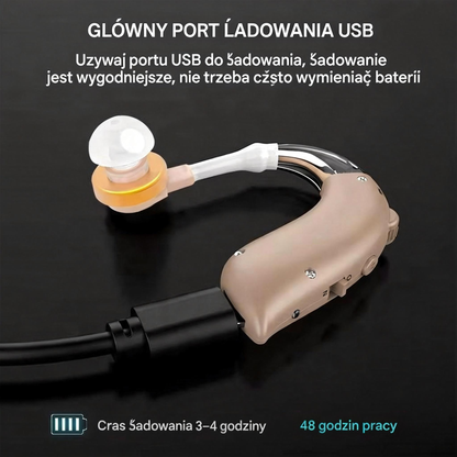 [🎉 Ekskluzywne dla członków ]Nowy inteligentny aparat słuchowy z redukcją szumów dla seniorów