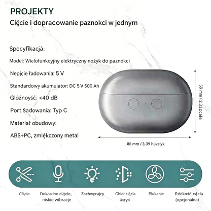 [🎉 Ekskluzywne dla członków ]Inteligentne cążki do paznokci inspirowane podologią – bezpieczne i łatwe przycinanie grubych, twardych i wrażliwych paznokci