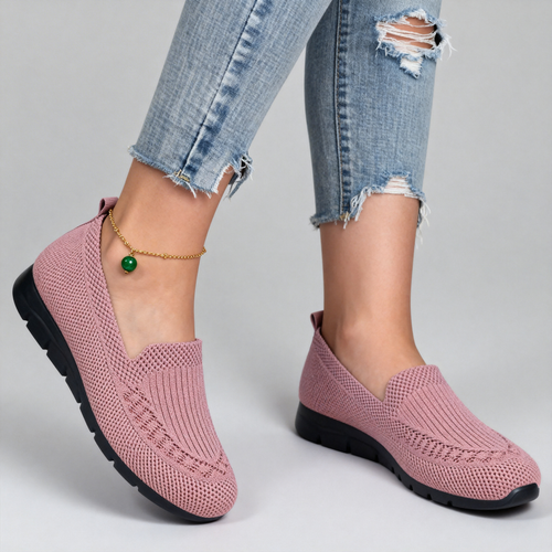 Lekkie wsuwane oddychające buty ortopedyczne z dzianiny z podparciem łuku | rozmiary 35–47 | komfort dla seniorów przez cały dzień 🔥