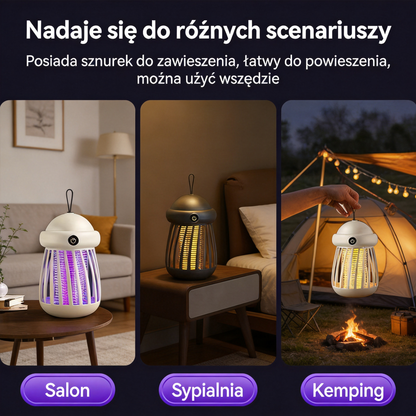 🌙 Letnia lampa UV na komary – cicha, zdrowa i skuteczna ochrona przez całą noc