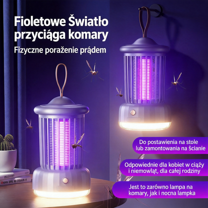 🦟 Wisząca lampa UV na komary – skuteczna, zdrowa i bezchemiczna ochrona ✨