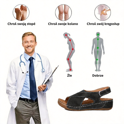 [🎉 Ekskluzywne dla członków ]Ergonomiczne sandały ortopedyczne – chodzenie bez bólu 👞 wygodniejszy spacer każdego dnia