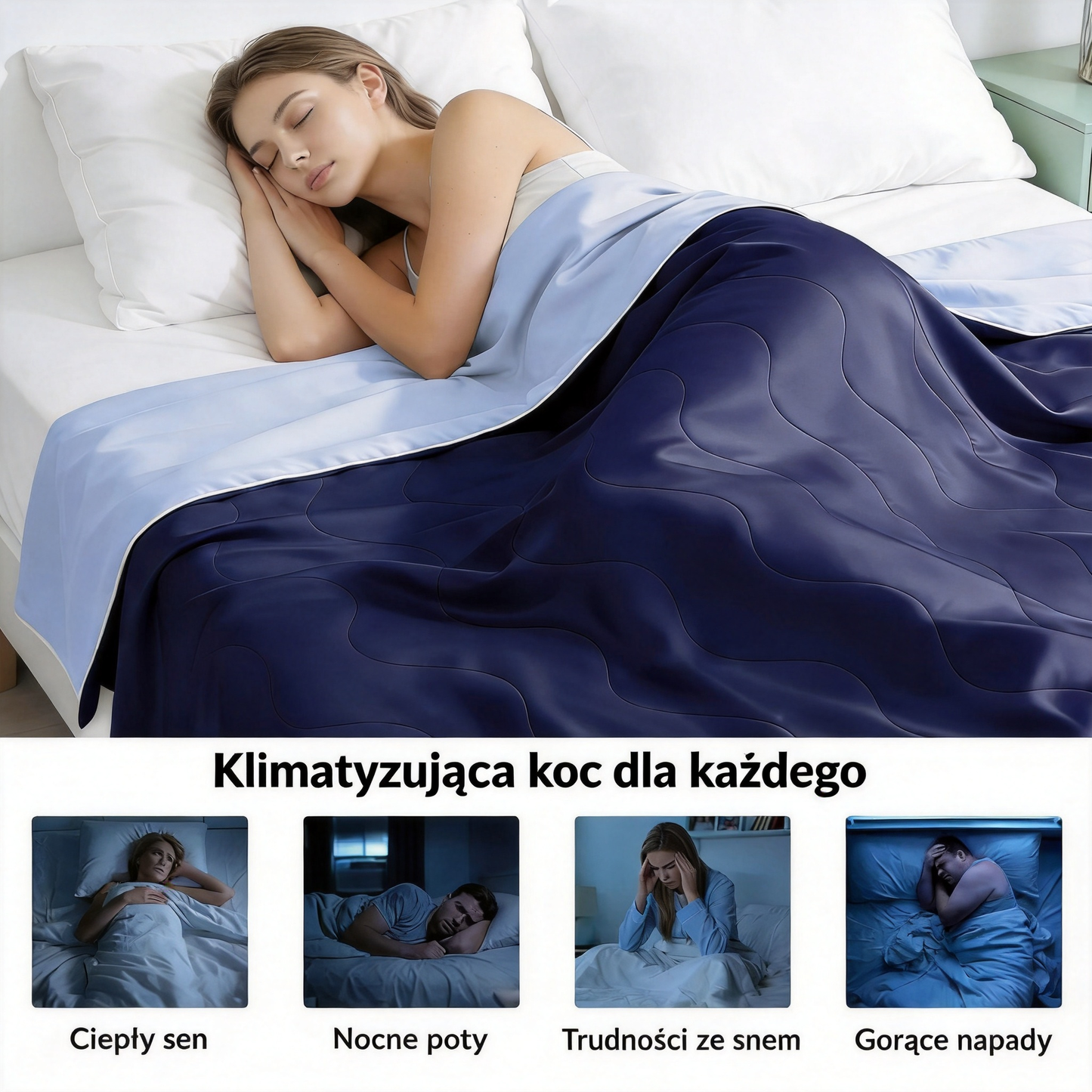 [🎉 Ekskluzywne dla członków ]Kołdra do głębokiego snu – letni chłodzący koc