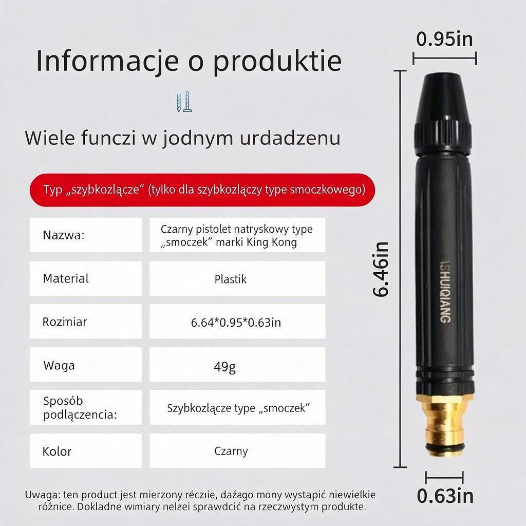 [🎉Ekskluzywna oferta dla członków]Wysokociśnieniowy pistolet do podlewania – Zamień wąż ogrodowy w skuteczne narzędzie do czyszczenia