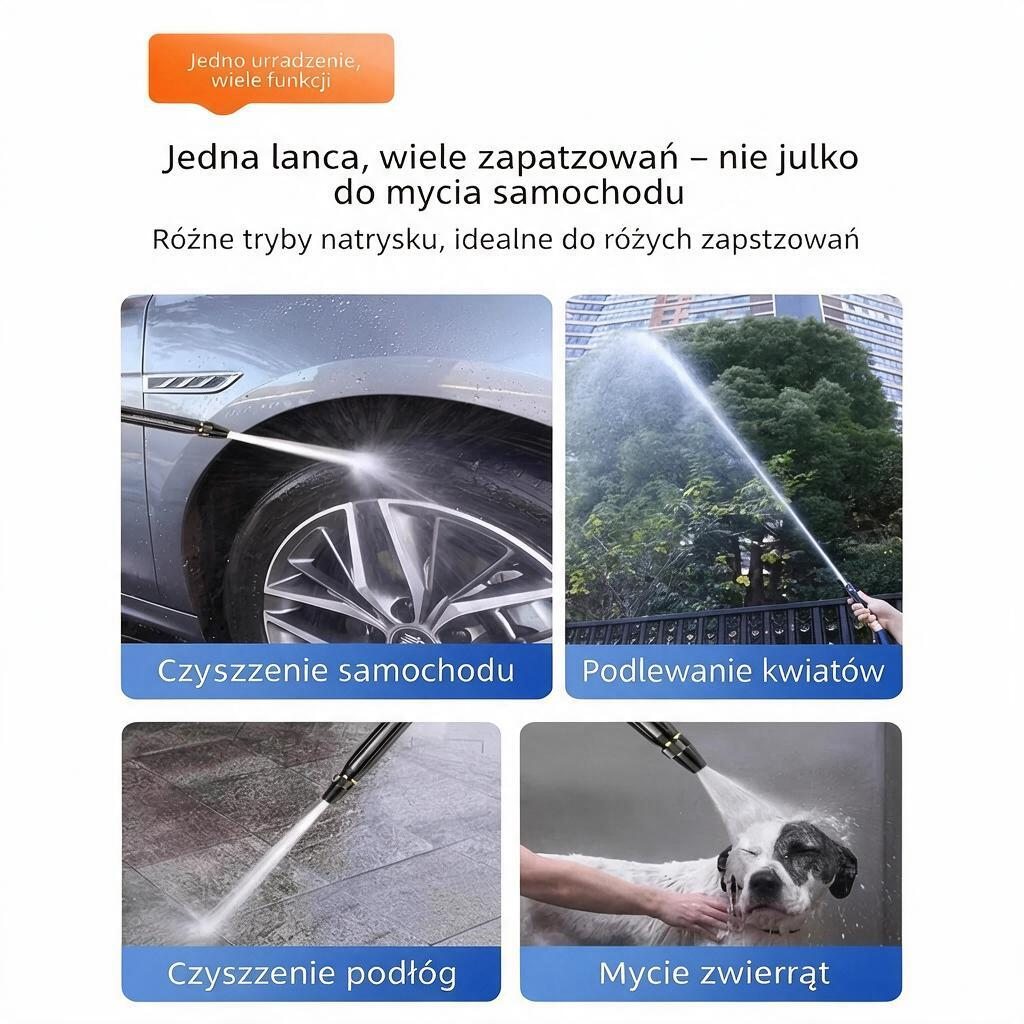 [🎉Ekskluzywna oferta dla członków]Wysokociśnieniowy pistolet do podlewania – Zamień wąż ogrodowy w skuteczne narzędzie do czyszczenia