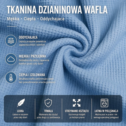 🔥 Męska bluza z kapturem na zamek – wygodna bluza waffle na co dzień i do aktywności sportowych