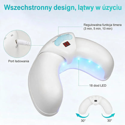 Potrójna Lampa do Pielęgnacji Paznokci – 7 Minut Dziennie dla Czystszego i Zdrowszego Wyglądu Paznokci