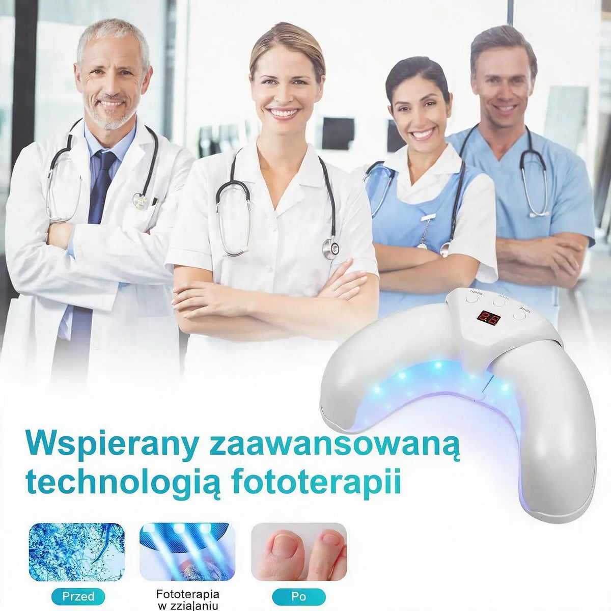 Potrójna Lampa do Pielęgnacji Paznokci – 7 Minut Dziennie dla Czystszego i Zdrowszego Wyglądu Paznokci