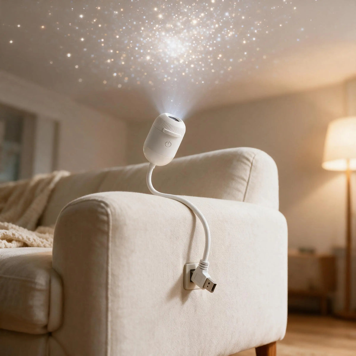 ✨Magiczna Gwiaździsta Noc na Wyciągnięcie Ręki – Popularna Lampka Projektorowa do Sypialni i Samochodu