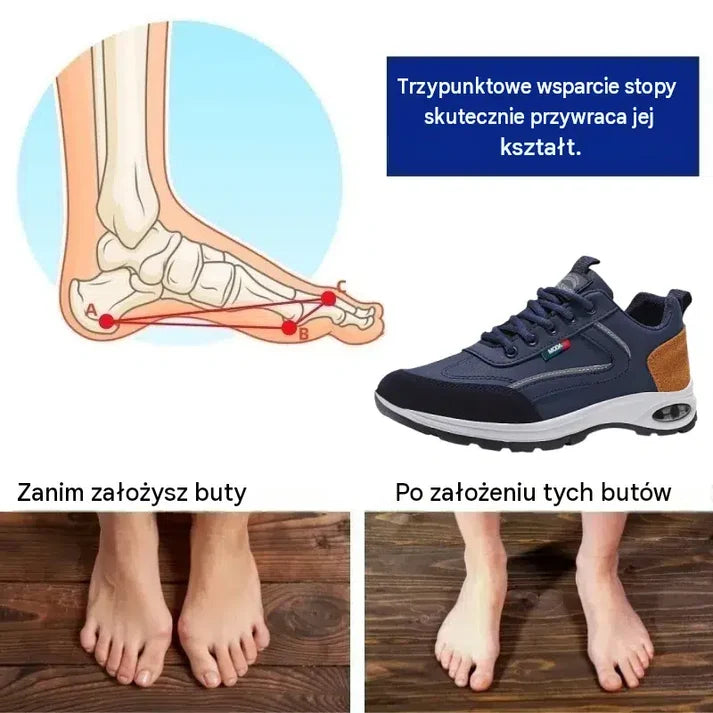 Ostatni dzień! 48% zniżki! Buty ortopedyczne zaprojektowane specjalnie dla osób z problemami stóp, zapewniające wsparcie łuku stopy i łagodzące ból pleców, stawów i stóp.