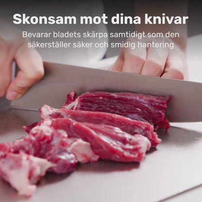 100% tytanowa deska do krojenia: bez mikroplastików, bakterii i tępych noży.