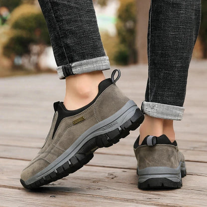 Outdoorowe buty ortopedyczne poprawiające równowagę oraz wspierające zdrowie kręgosłupa i stawów seniorów, odpowiednie dla kobiet i mężczyzn