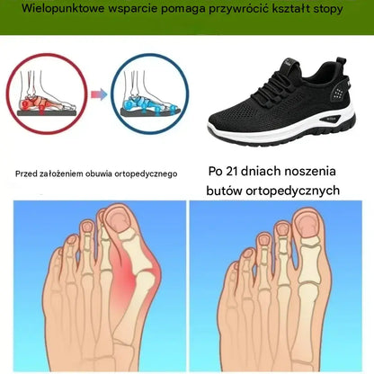 Ergonomicznie zaprojektowane buty ortopedyczne z amortyzacją wstrząsów – komfortowe spacery i wędrówki bez bólu przez 24 godziny!